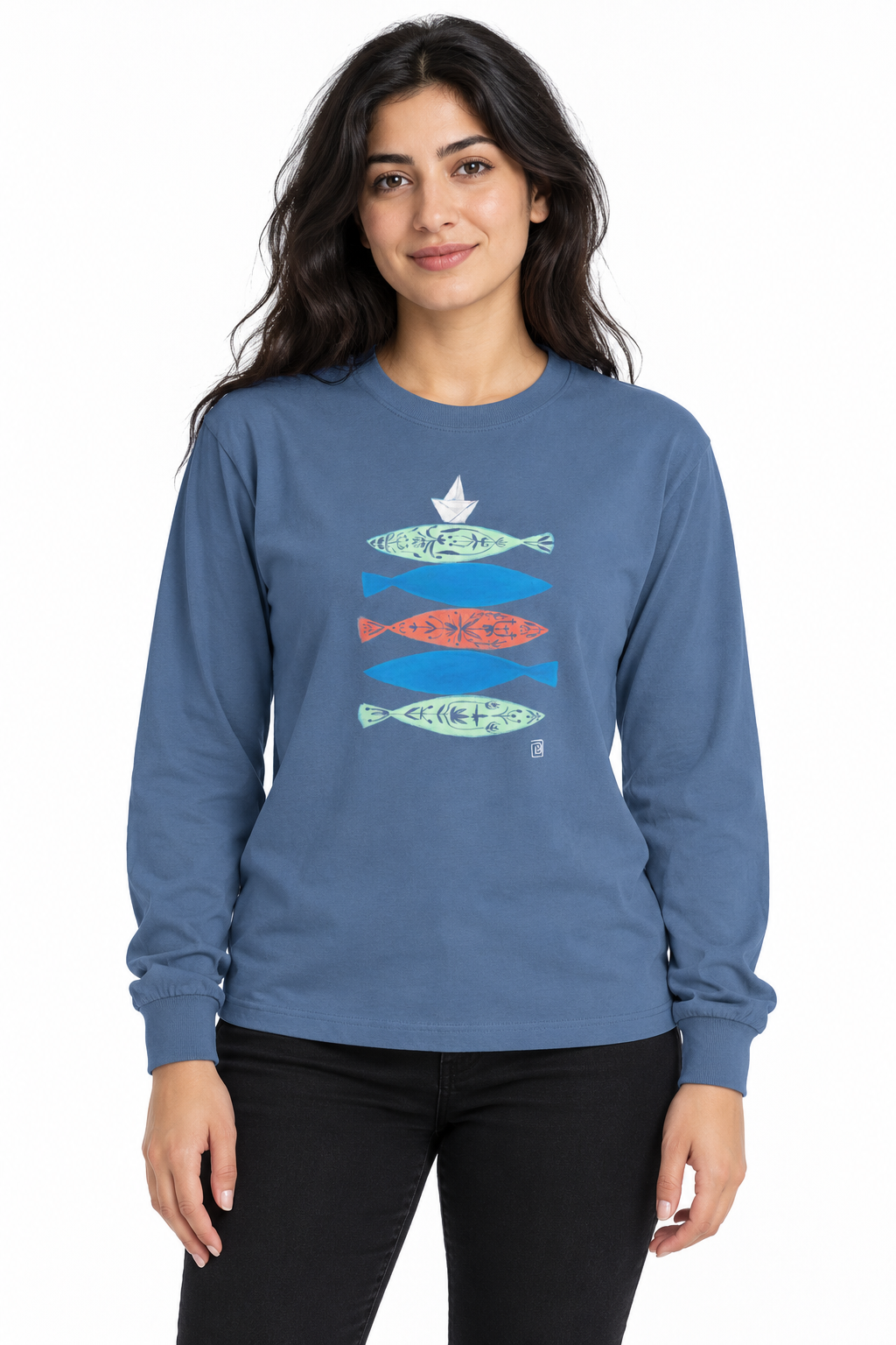 "Paper Boat" Unisex Long Sleeve Shirt