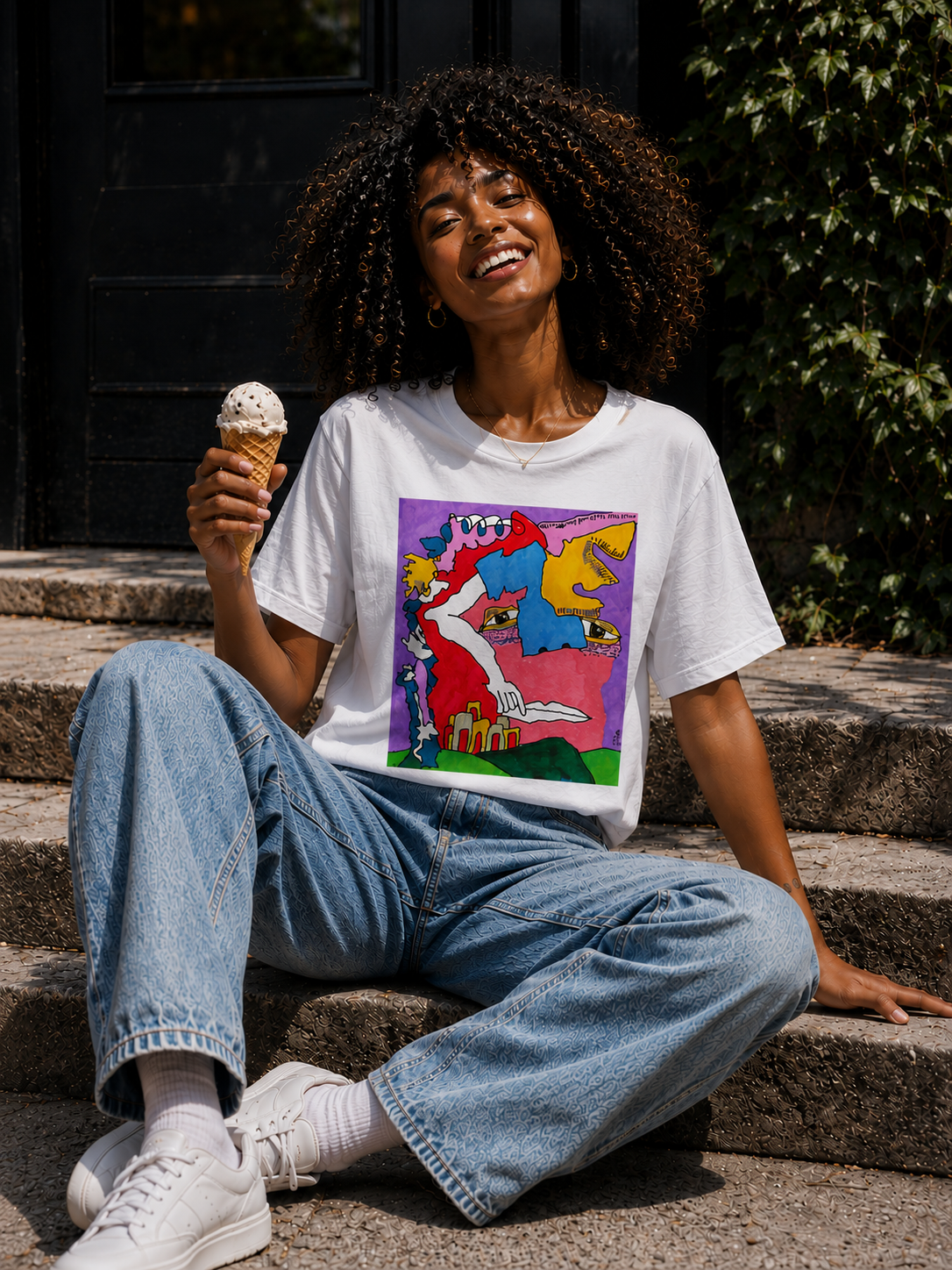 Remember Ma Lips? high-waisted t-shirt, wearable art by Beliphaty, view 2