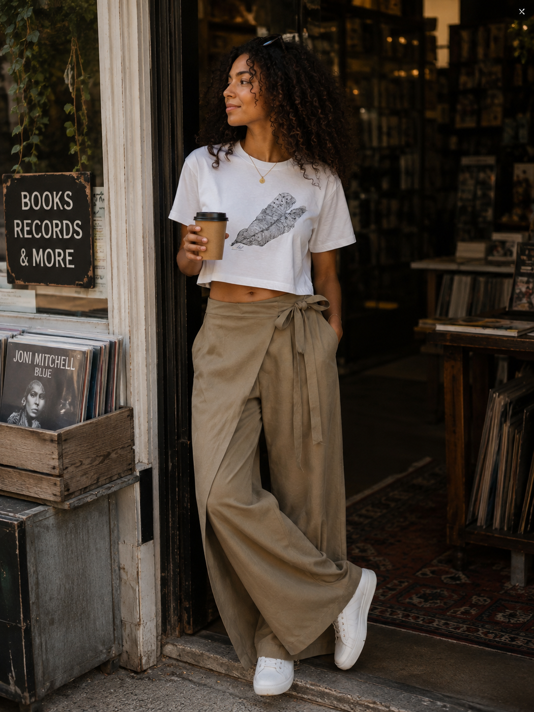 "Memory of a Leaf" Crop shirt