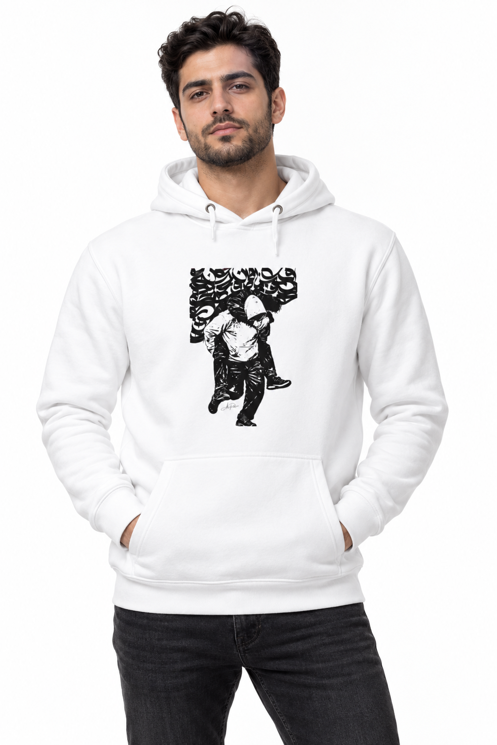 Hero Of The Homeland 01 unisex hoodie, wearable art by Atiyeh Rostami, view 3