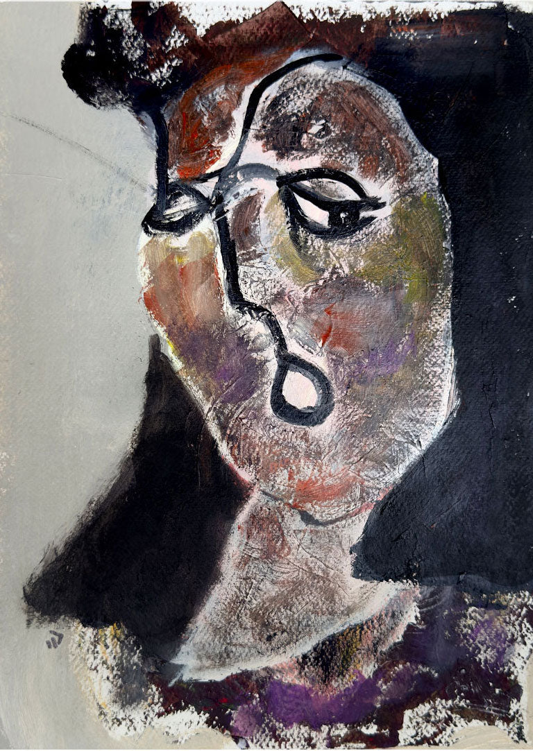 "A Woman With Flowing Hair" Painting