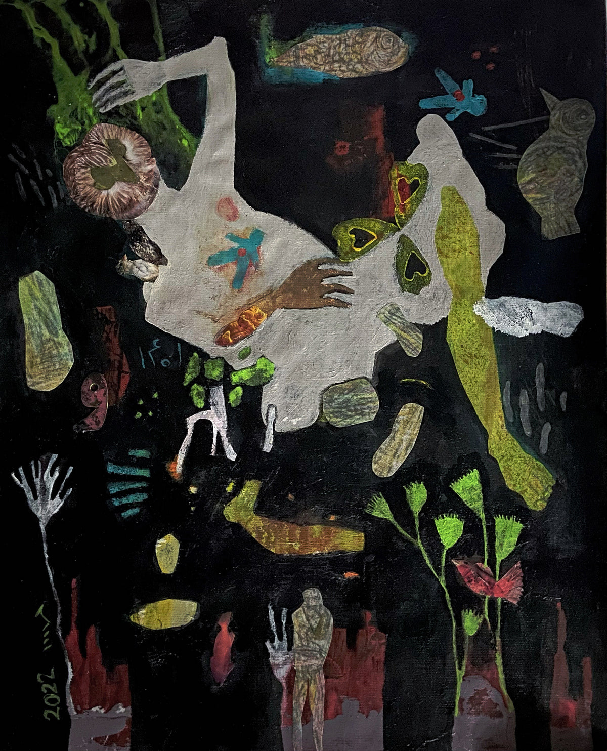 And We Have Persevered 04, original painting by Mahsa Karimi