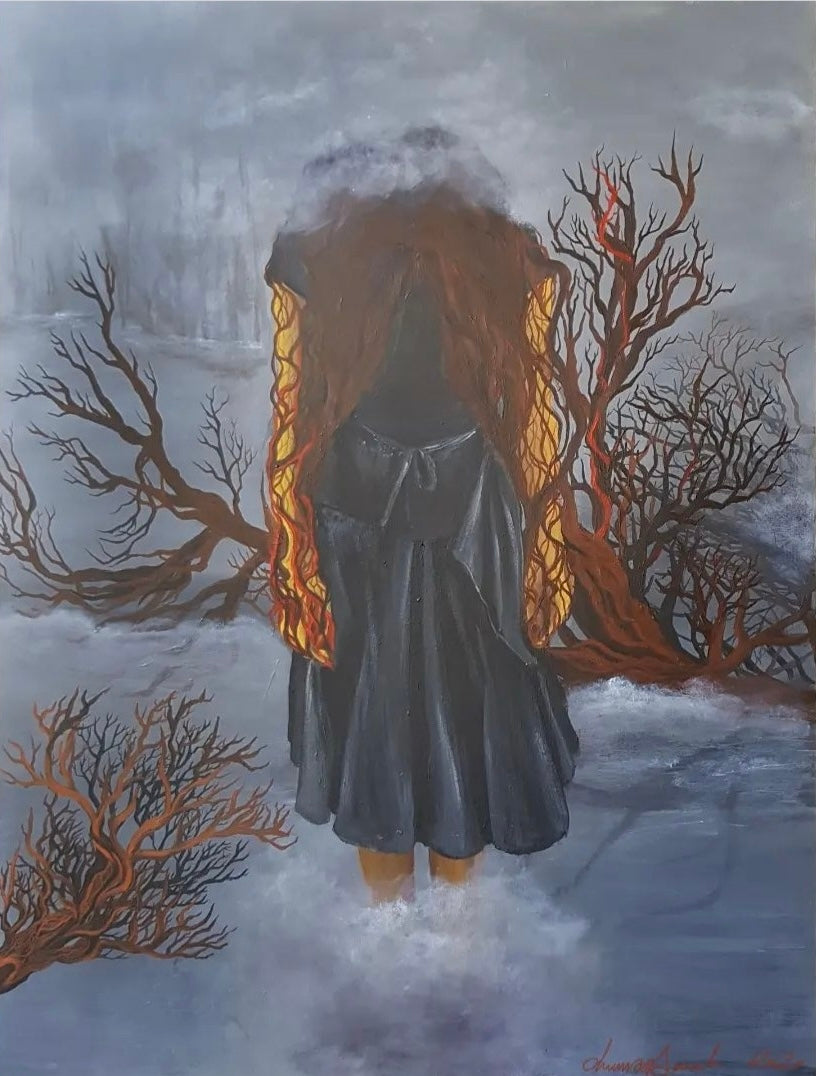 "At the Threshold" Painting
