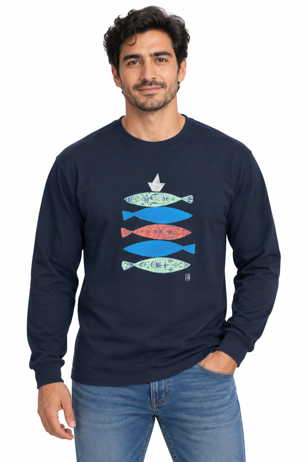 "Paper Boat" Unisex Long Sleeve Shirt
