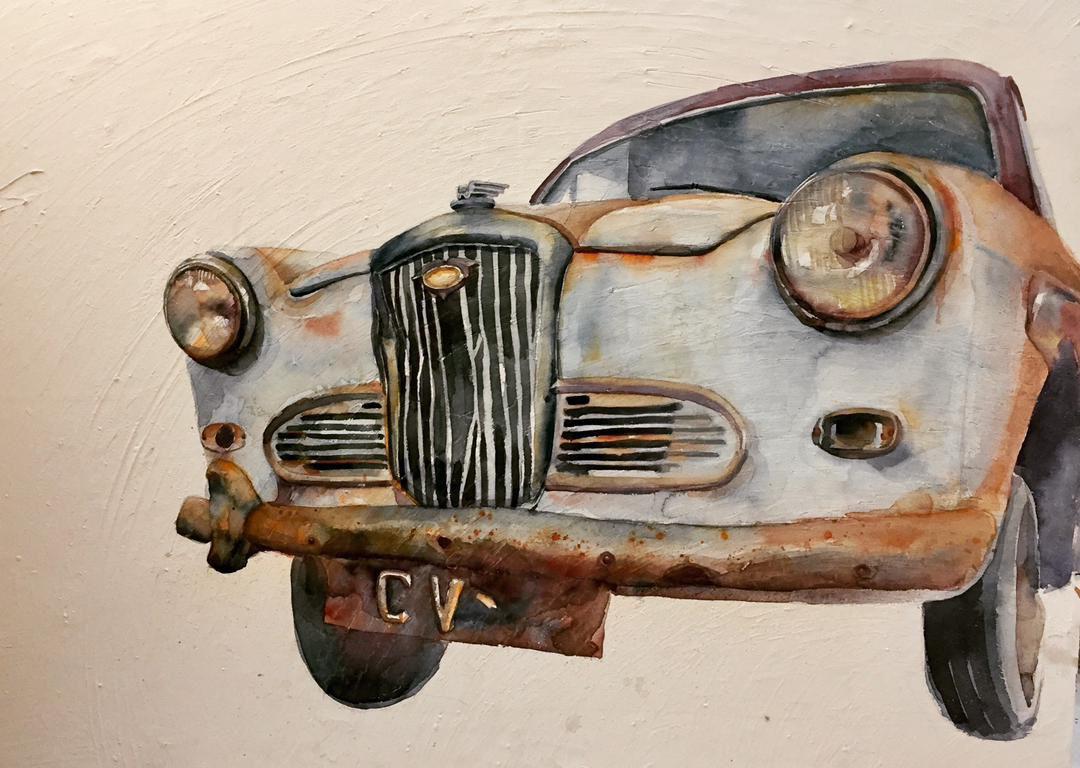 "Mashti Mamdali Car" Painting