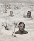 This Winter 7, original painting by Farzaneh Afshar