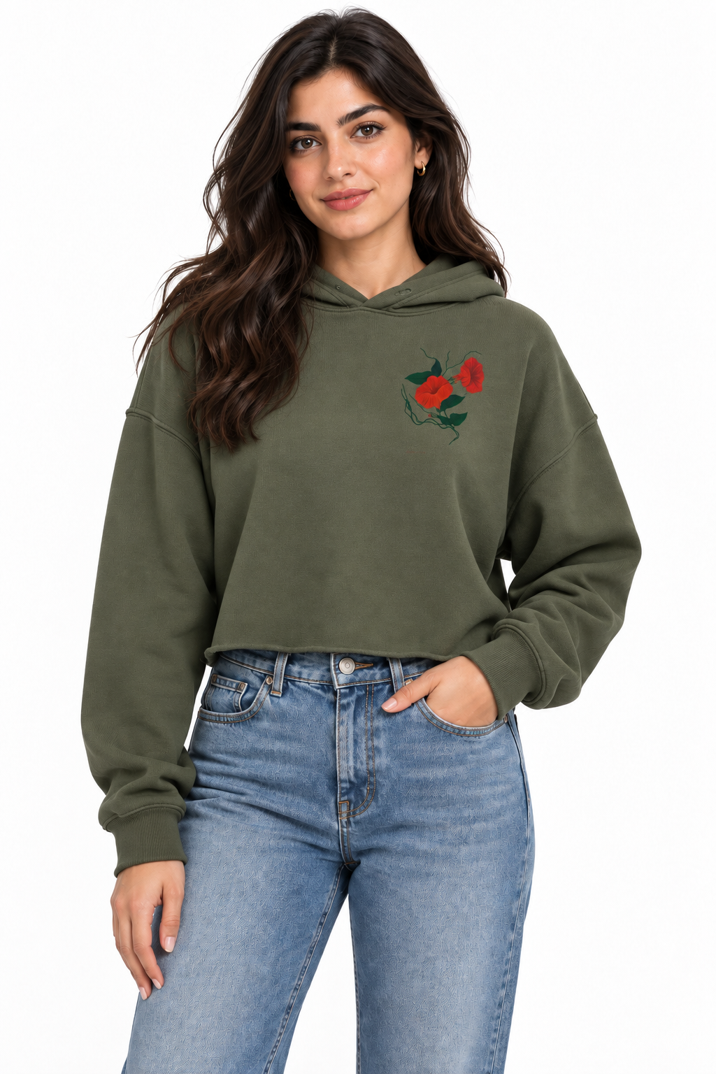 “Couple” Crop Hoodie