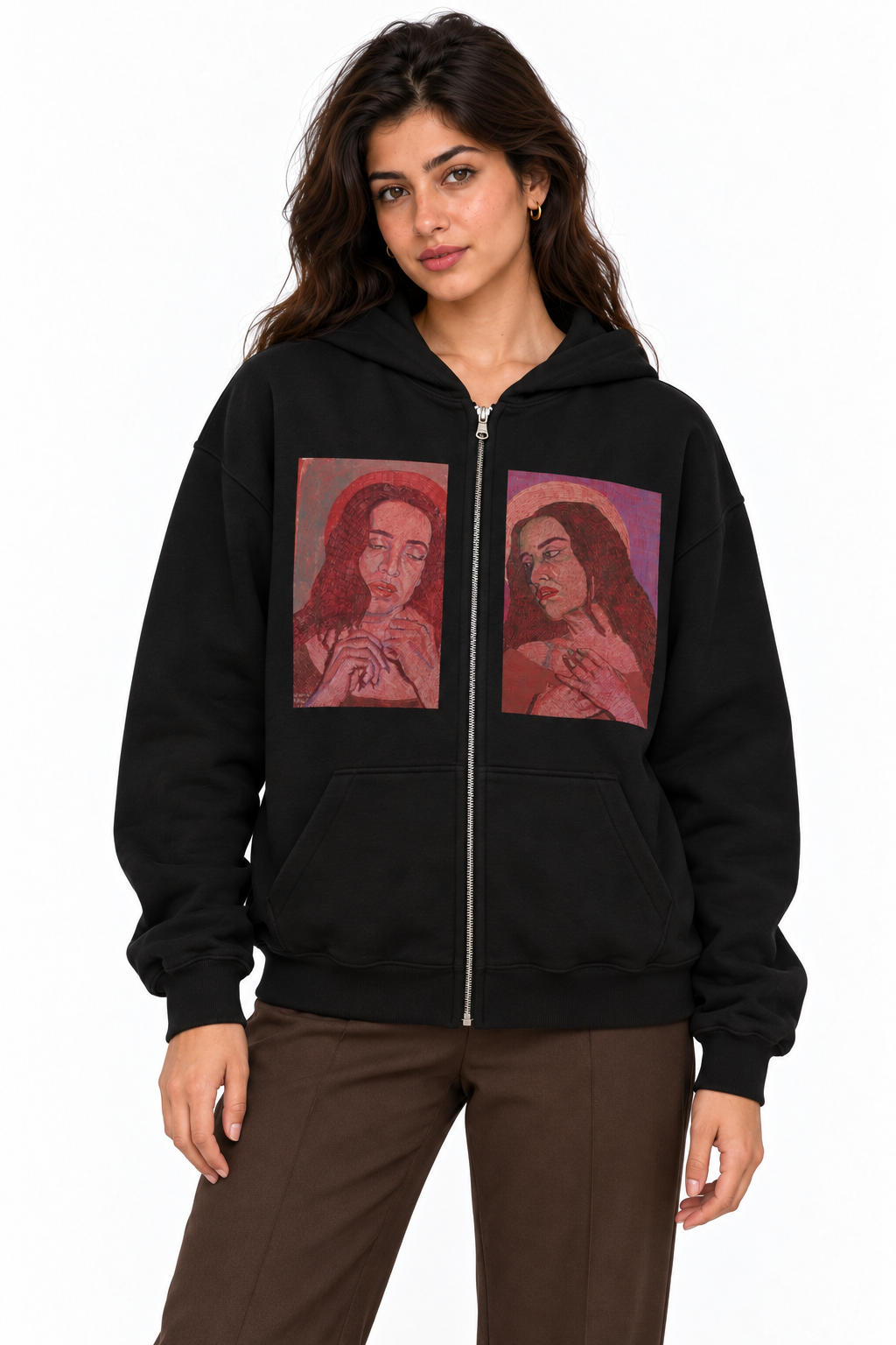 “Repetition 02” Zip Hoodie