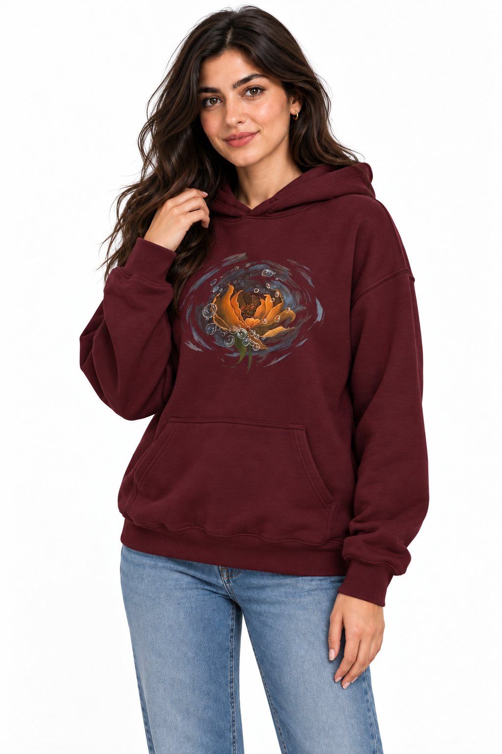 Drift unisex hoodie, wearable art by Chnoor Samadi, view 2