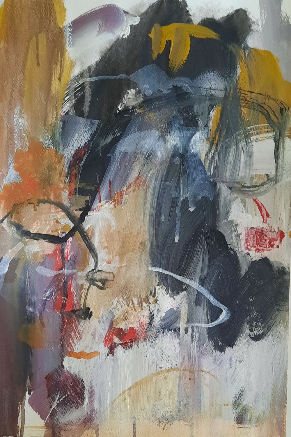 Untitled 7-MM, original painting by Mahin Monfared