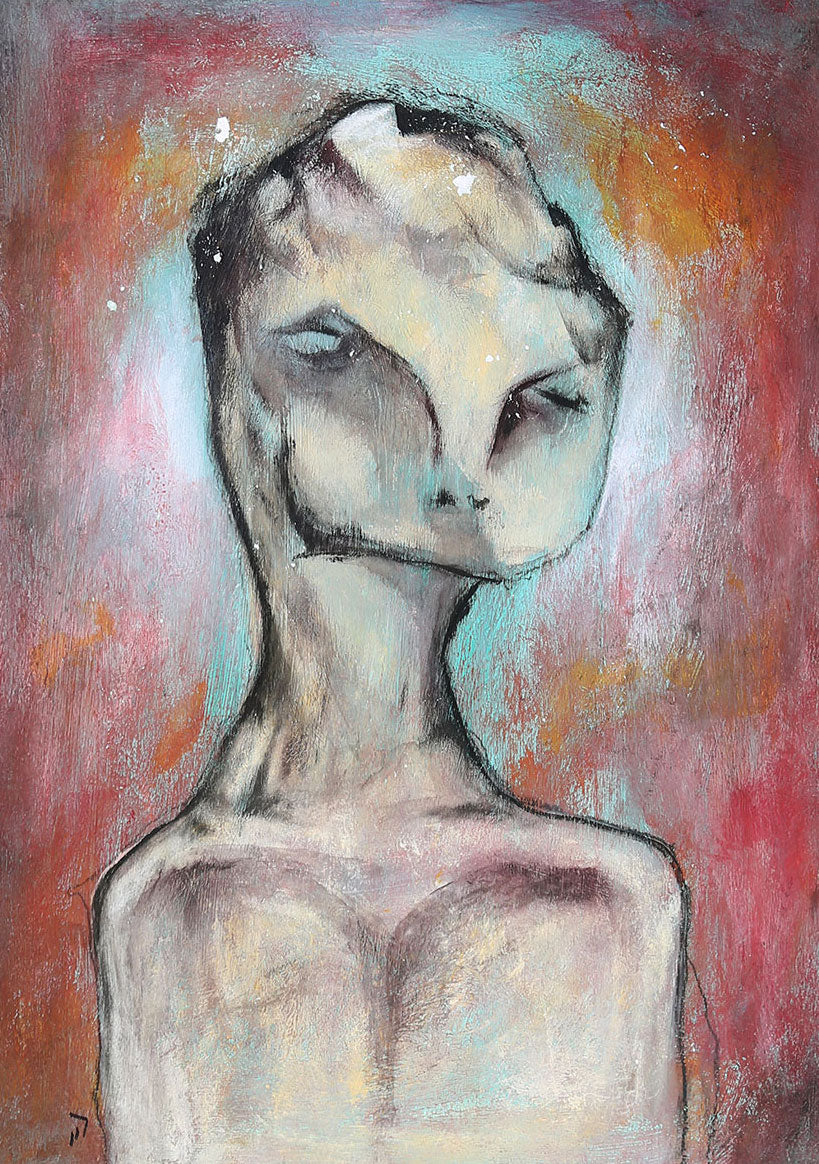 "The Newborn Is Saddened By It’s Own Birth" Painting