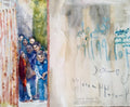 "Mischief Through the School Door" Painting