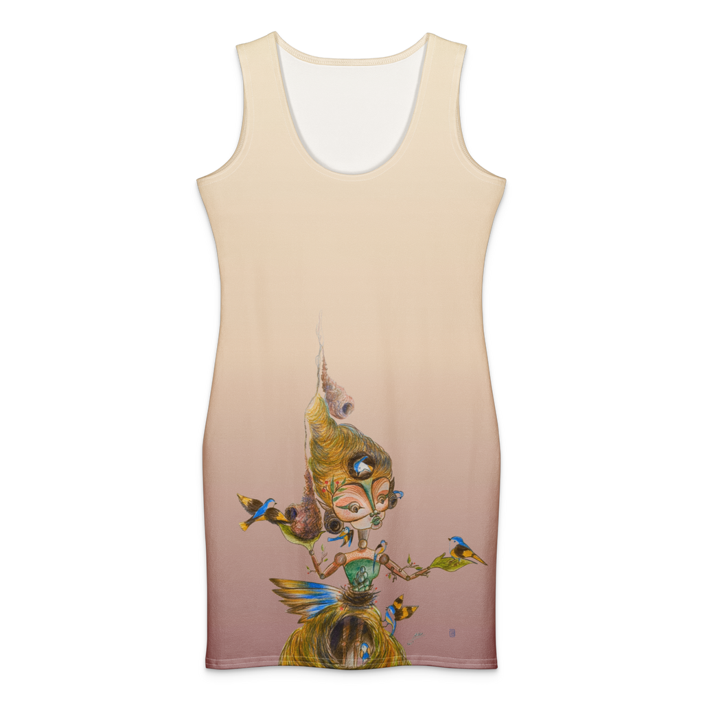 Safe House dress, wearable art by Sanaz Marefat