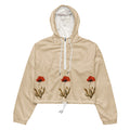 Soor cropped windbreaker, wearable art by Chnoor Samadi
