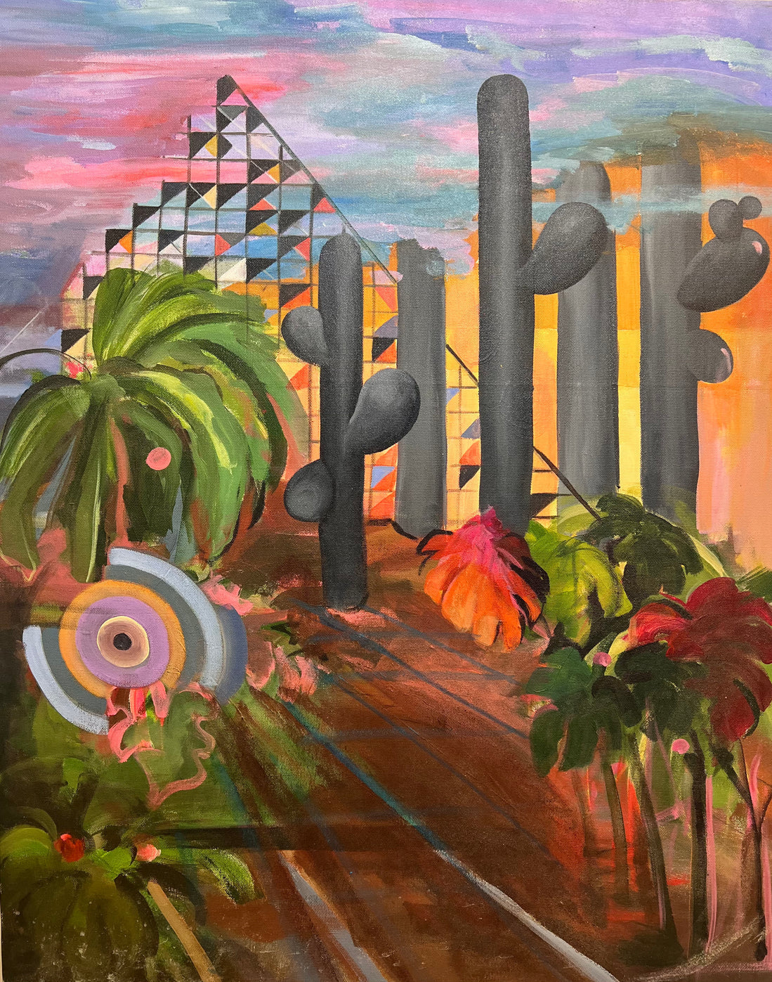 Untitled 03-EH, original painting by Elahe Hooshmand