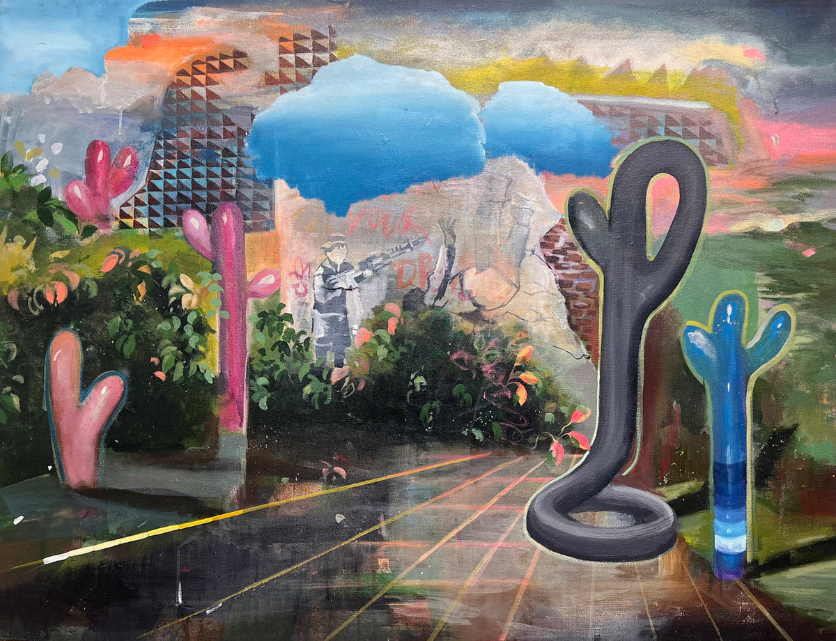 Untitled 07-EH, original painting by Elahe Hooshmand