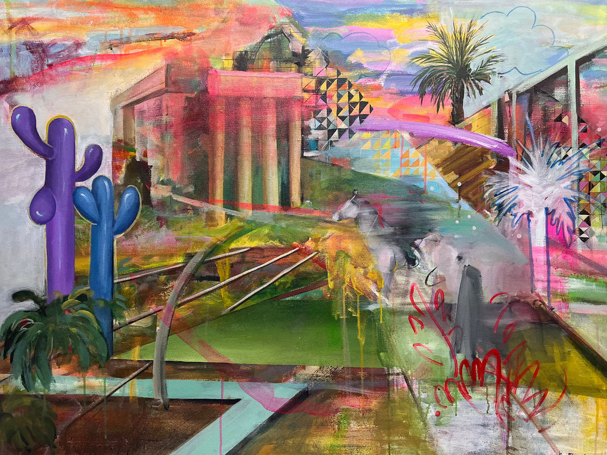 Untitled 08-EH, original painting by Elahe Hooshmand