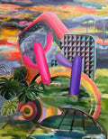 Untitled 12-EH, original painting by Elahe Hooshmand