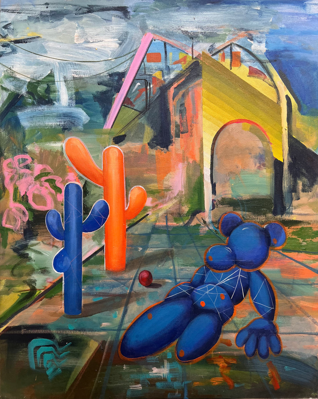 Untitled 13-EH, original painting by Elahe Hooshmand