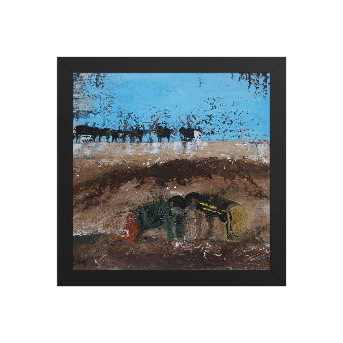 Hour al Azim Buffaloes, No.4, framed poster by Paeez Khorsand, view 2