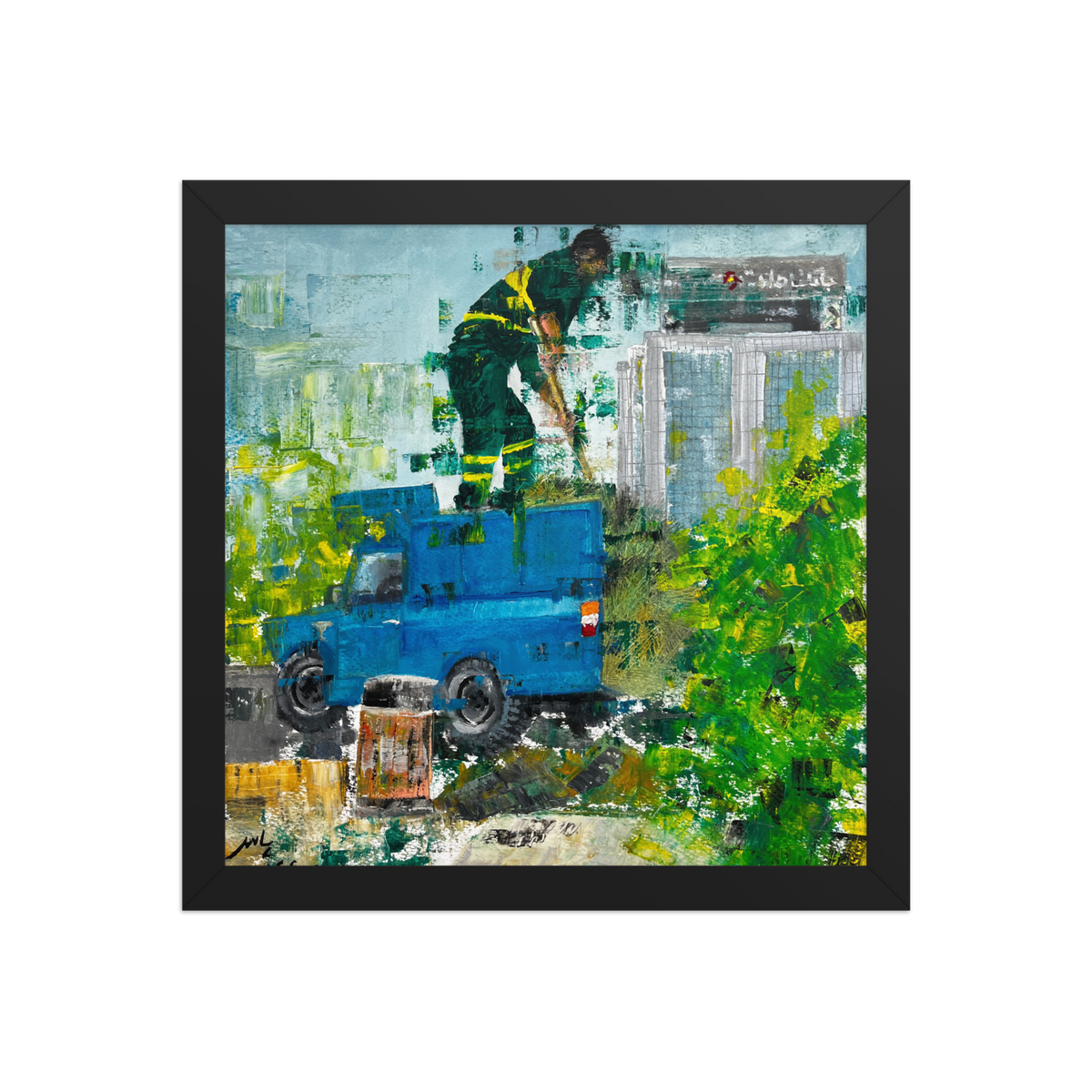 City Workers No.3, fine art poster by Paeez Khorsand, view 4