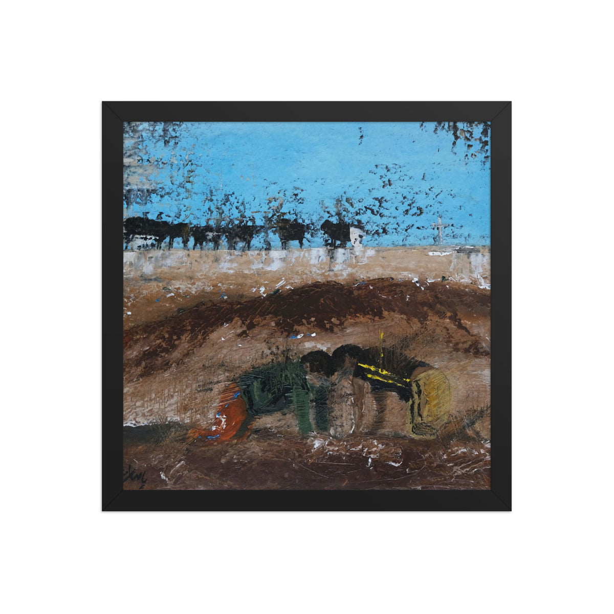 Hour al Azim Buffaloes, No.4, framed poster by Paeez Khorsand, view 4