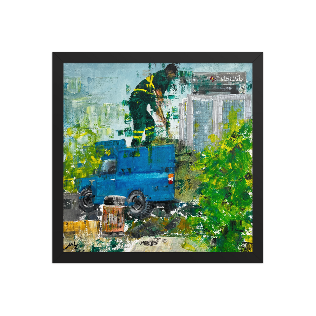 City Workers No.3, fine art poster by Paeez Khorsand