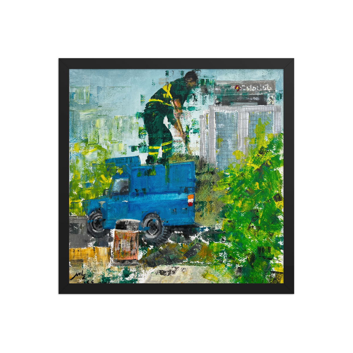City Workers No.3, fine art poster by Paeez Khorsand, view 2