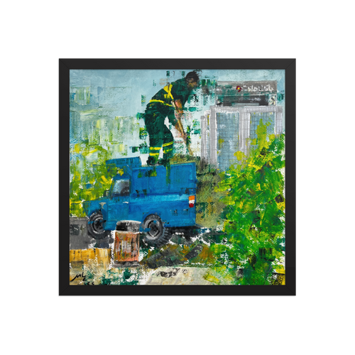 City Workers No.3, fine art poster by Paeez Khorsand, view 2