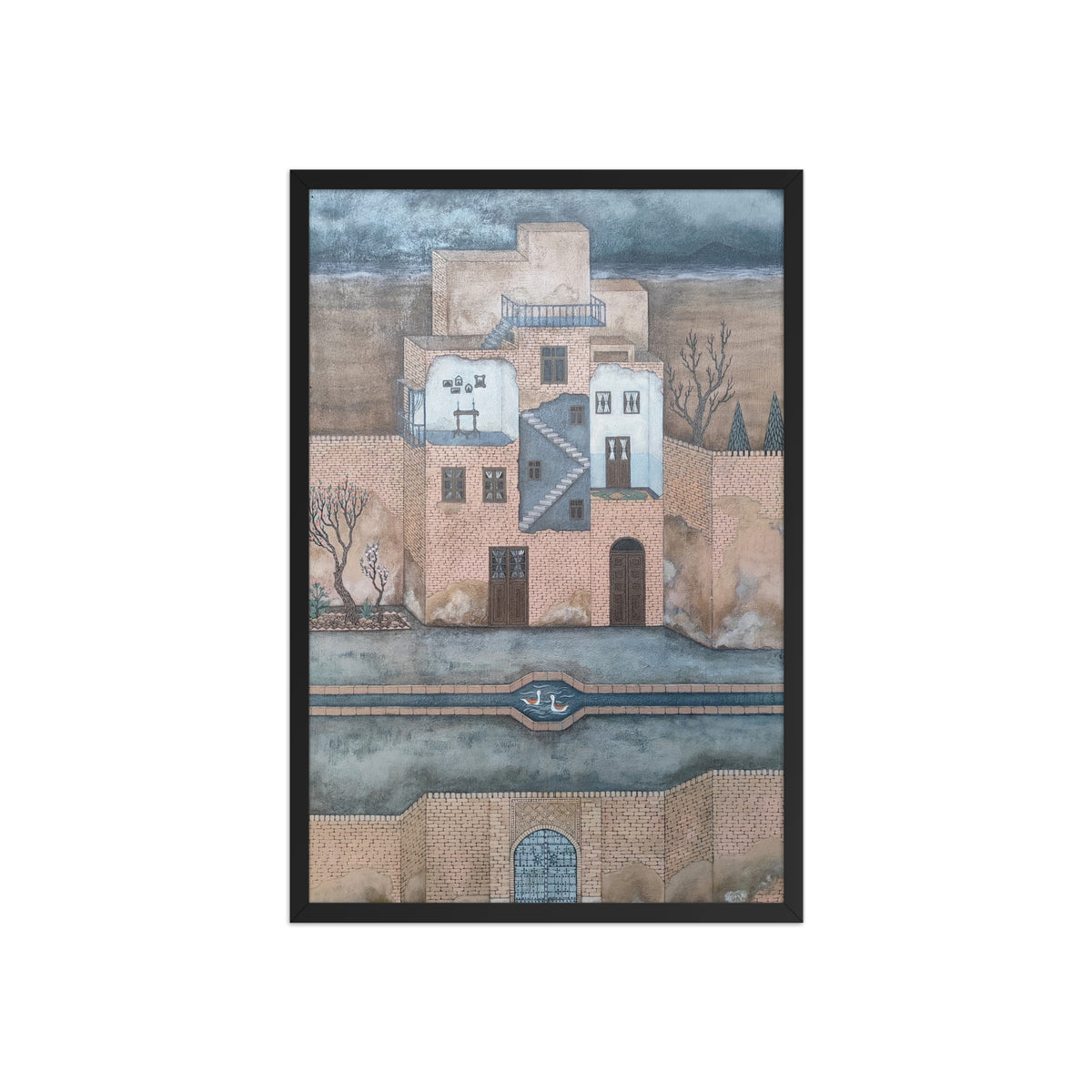 The Summer House, framed poster by Maryam Ghazvineh, view 2