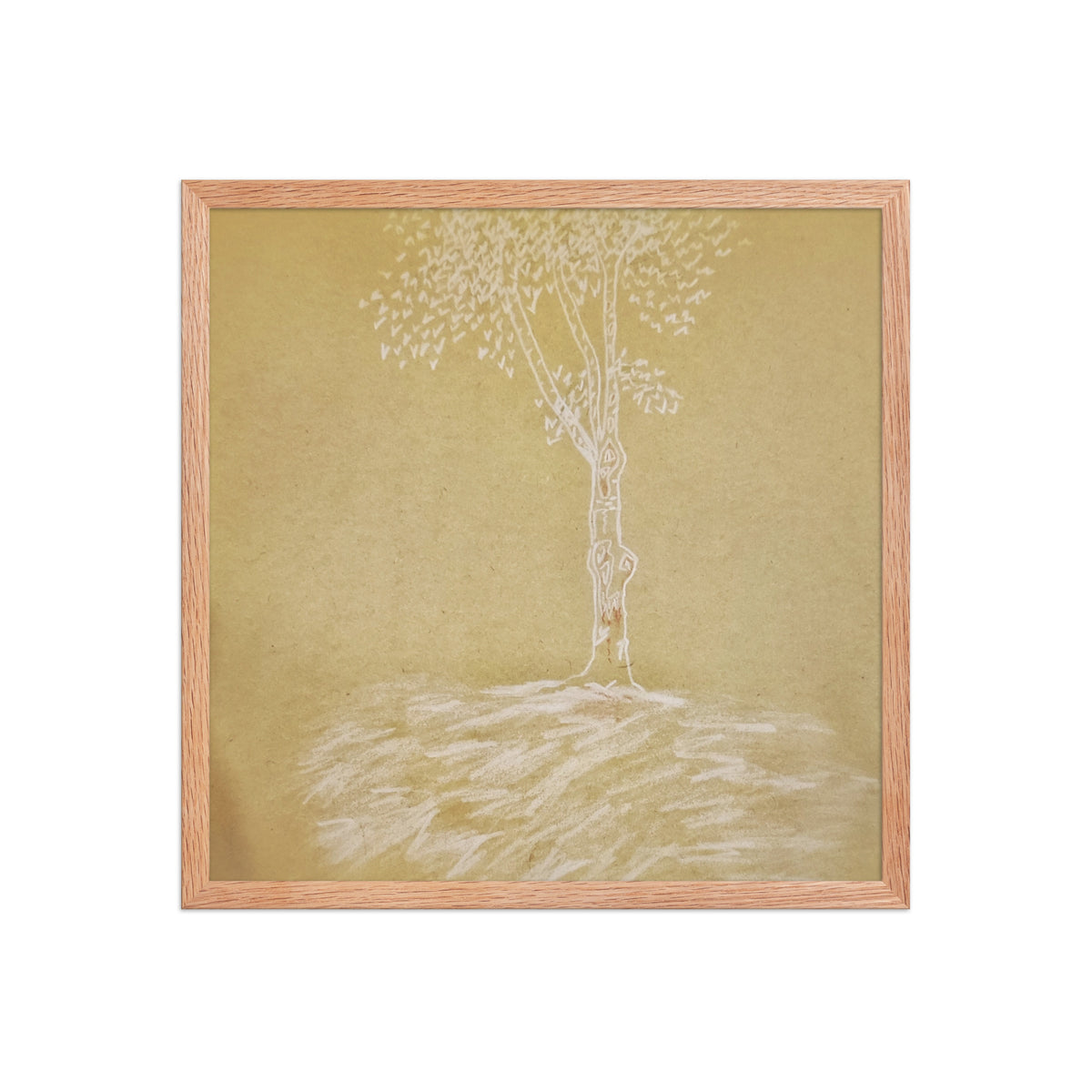 The Lonely and Trees No.3, framed poster by Paeez Khorsand
