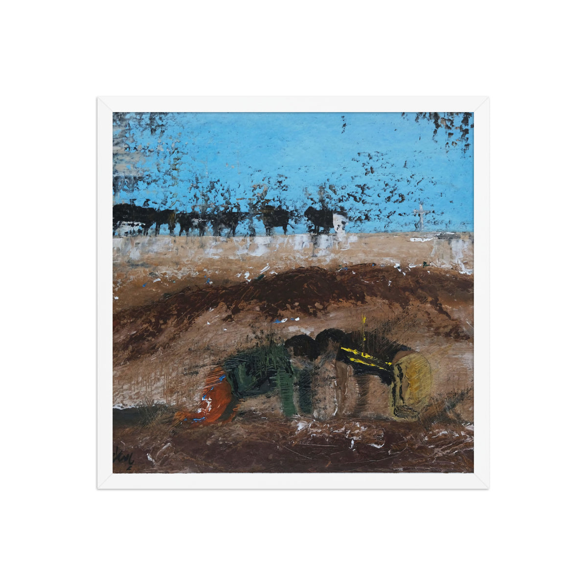 Hour al Azim Buffaloes, No.4, framed poster by Paeez Khorsand, view 3