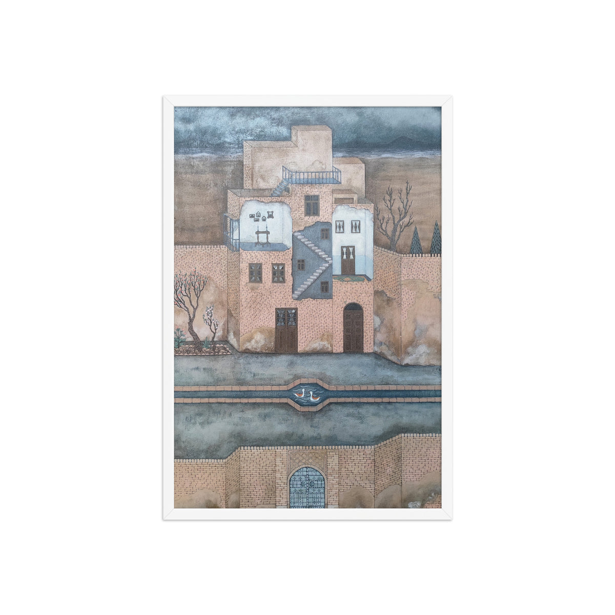 The Summer House, framed poster by Maryam Ghazvineh