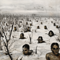 This Winter 4, original painting by Farzaneh Afshar