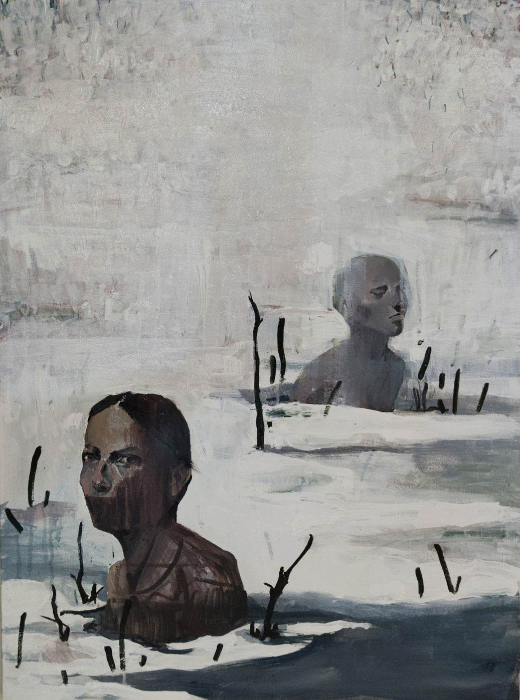 This Winter 8, original painting by Farzaneh Afshar