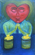 Healing Into One original painting by Golnoosh Pourshahid