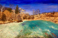 Brickworks in Hibernation, original painting by Golnoosh Pourshahid