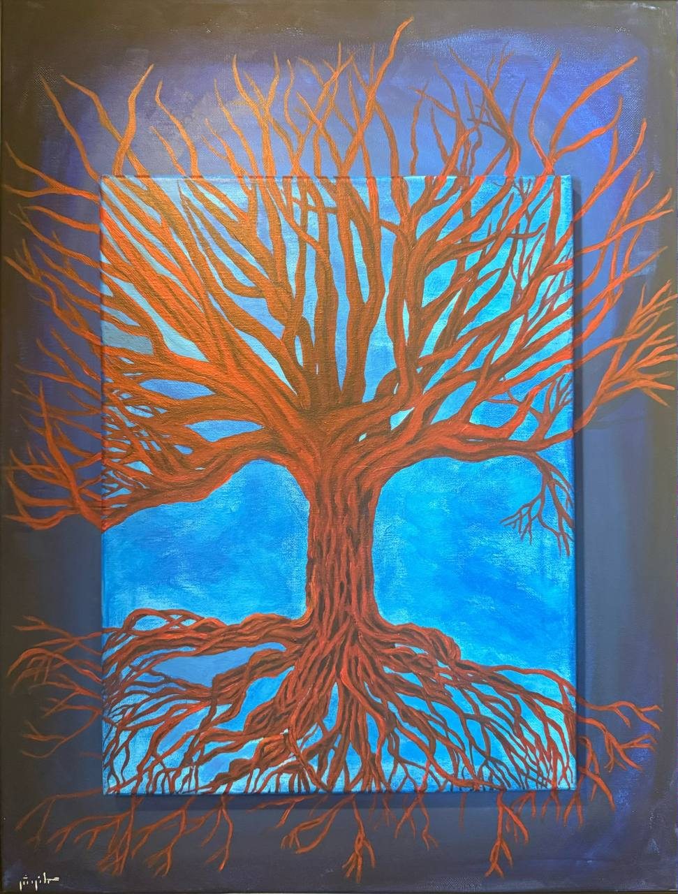 Eternal Strength, original painting by Golnoosh Pourshahid