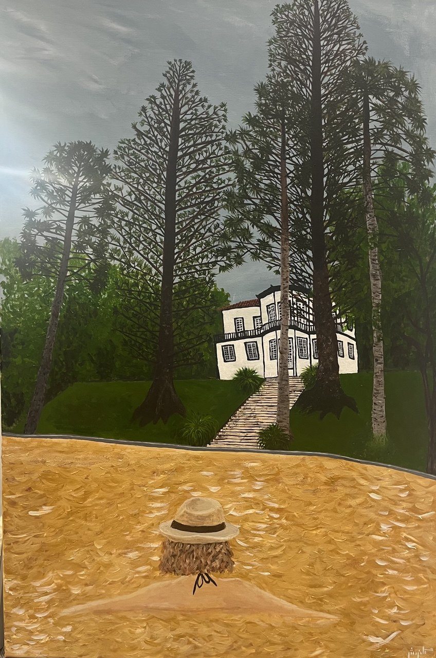 In the Water of My Becoming, original painting by Golnoosh Pourshahid