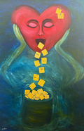 “Purging Into Love” Original Painting by Golnoosh Pourshahid
