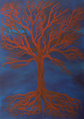 Loneliness, original painting by Chnoor Samadi