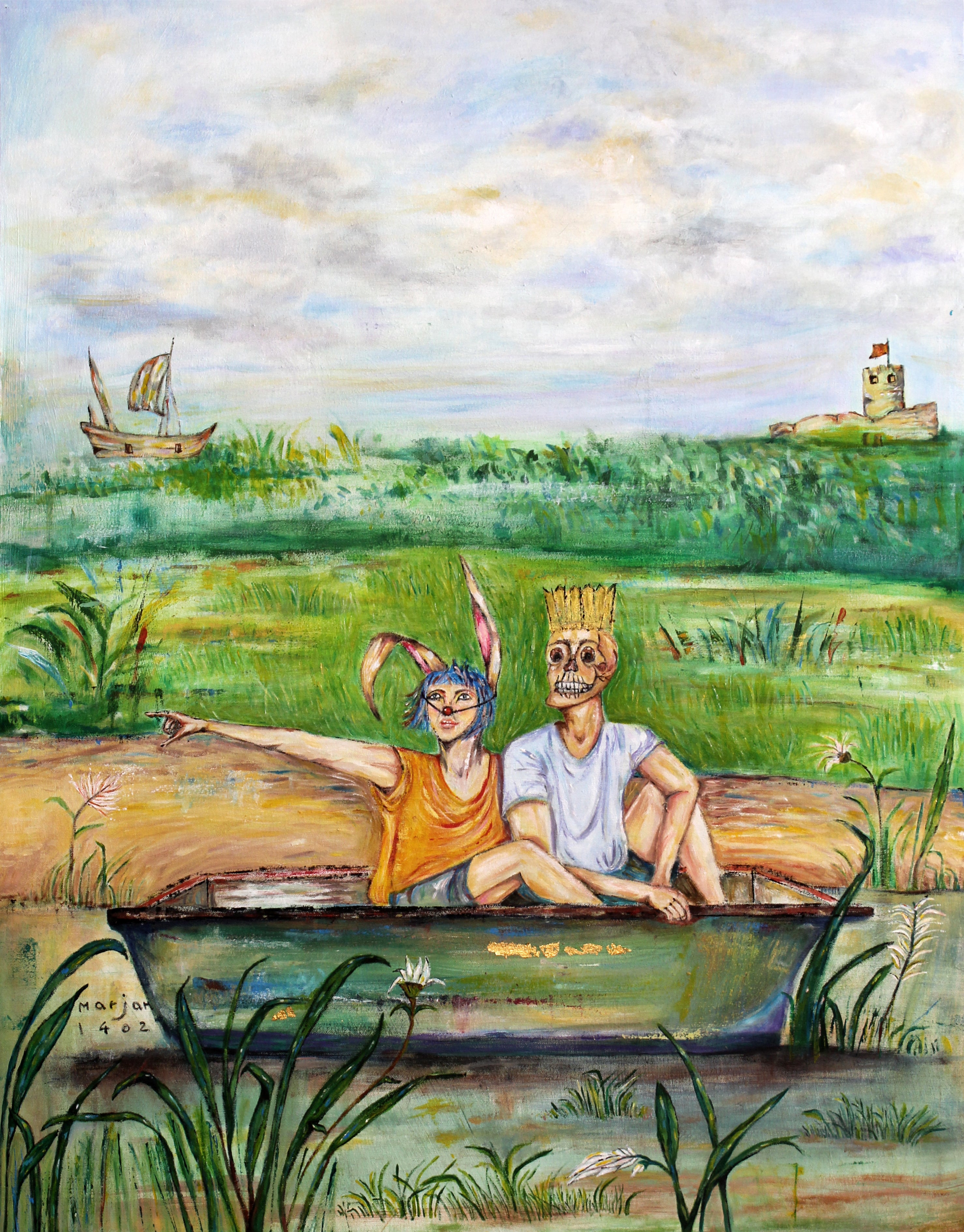 "Love of The Cholera Years" Painting