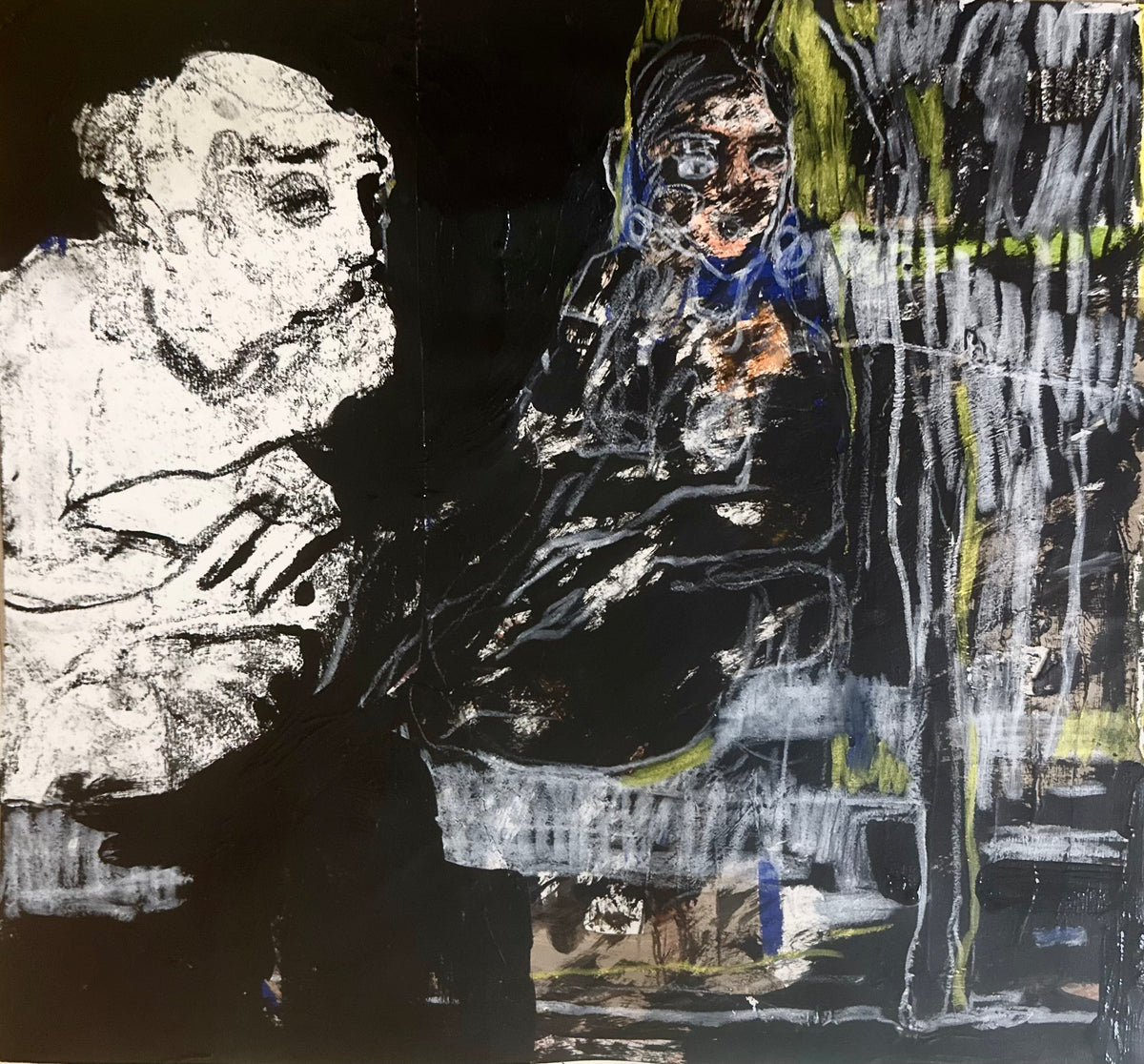 I Remained, original painting by Maryam Tavakoli