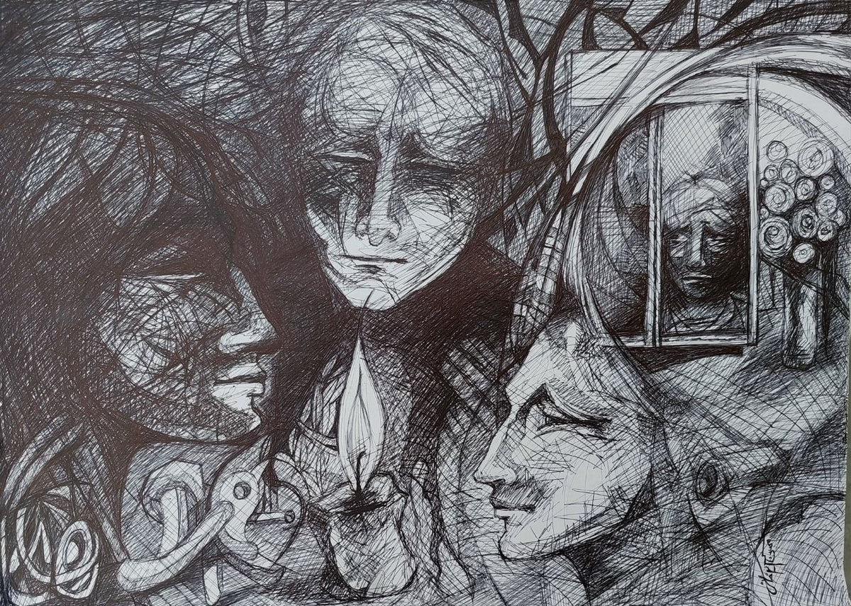 Expressive 01 original artwork by Mehrdad Karimkhani