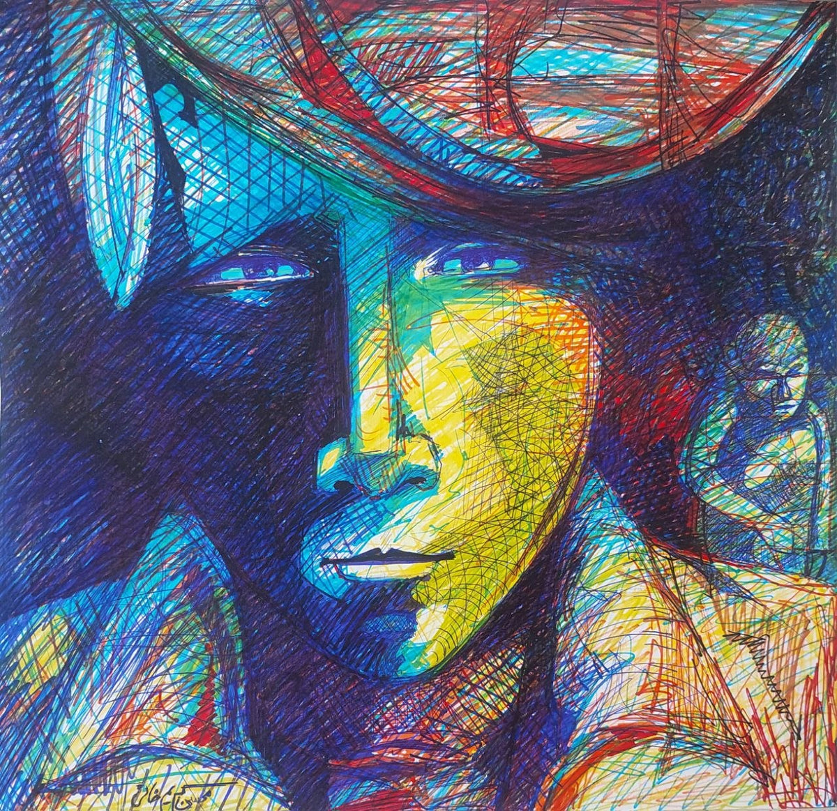 Expressive 02 original artwork by Mehrdad Karimkhani