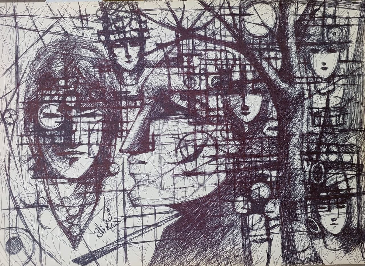 Expressive 05 original artwork by Mehrdad Karimkhani