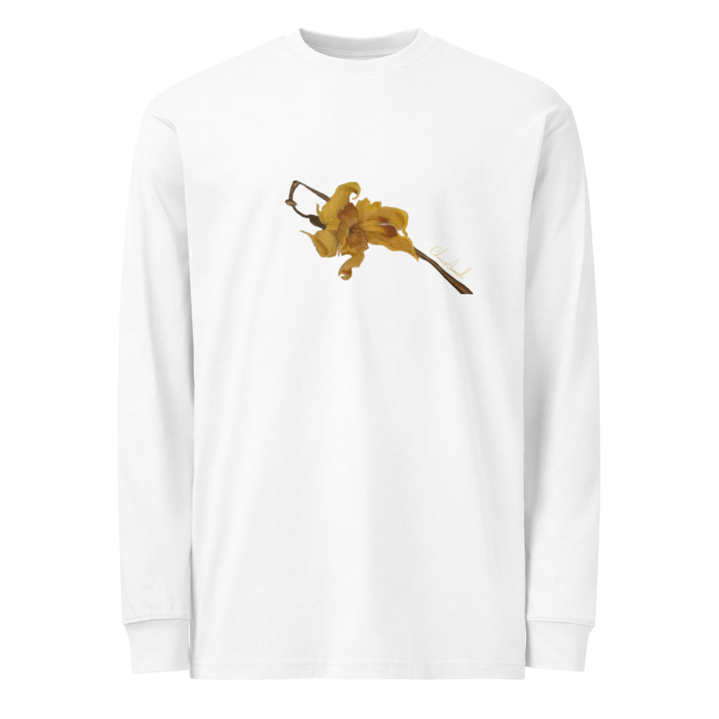 Everlasting Narcissus long sleeve t-shirt, wearable art by Chnoor Samadi, view 3