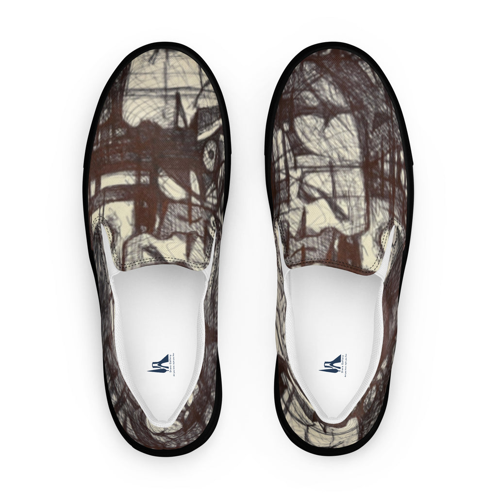 Expressive 02 men's slip-on shoes, wearable art by Mehrdad Karimkhani