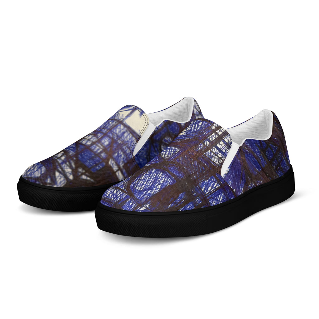 Expressive 07 men's slip-on shoes, wearable art by Mehrdad Karimkhani, view 2