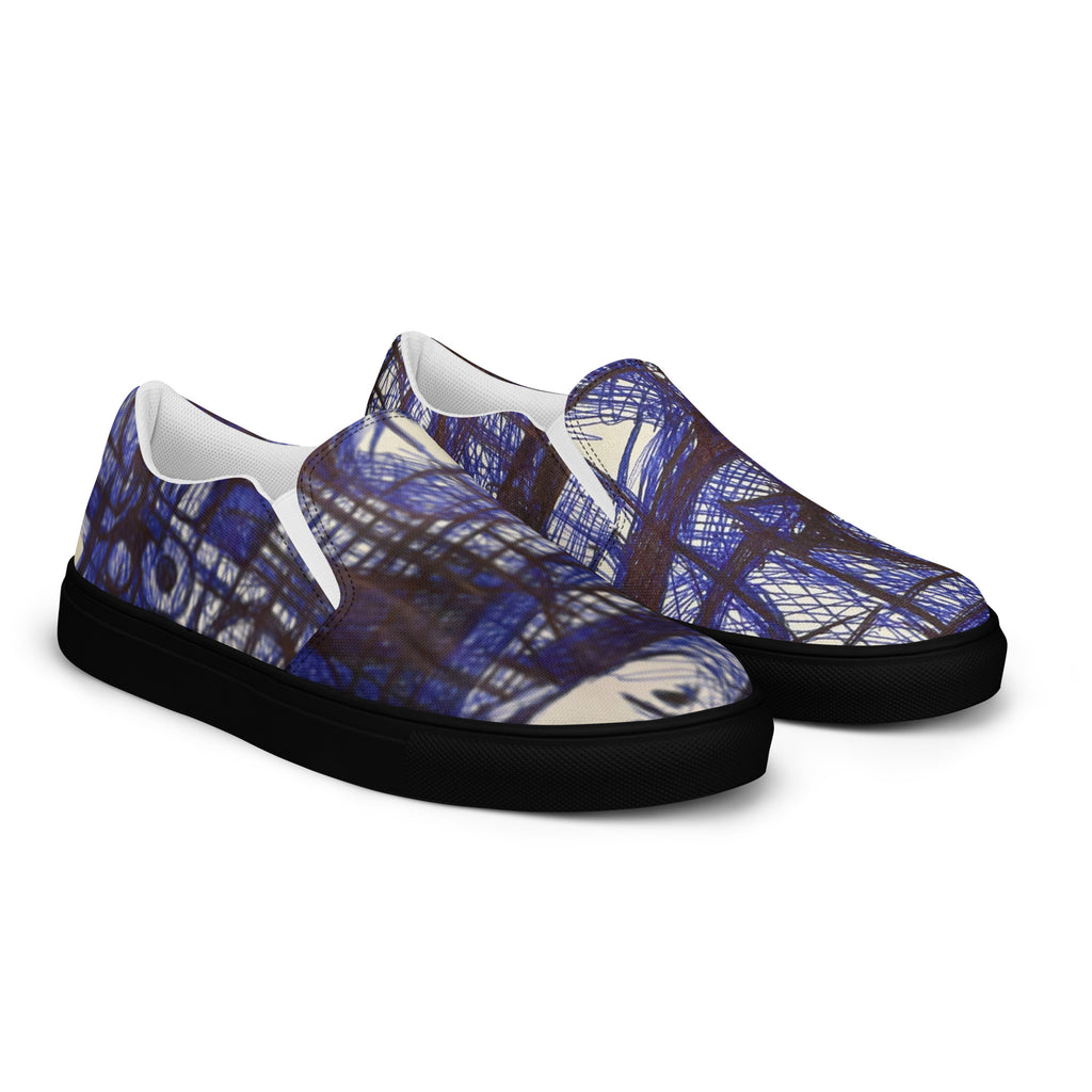 Expressive 07 men's slip-on shoes, wearable art by Mehrdad Karimkhani, view 3